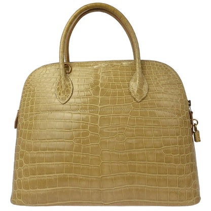 Hermes * Poussiere Porosus Bolide 35 Handbag