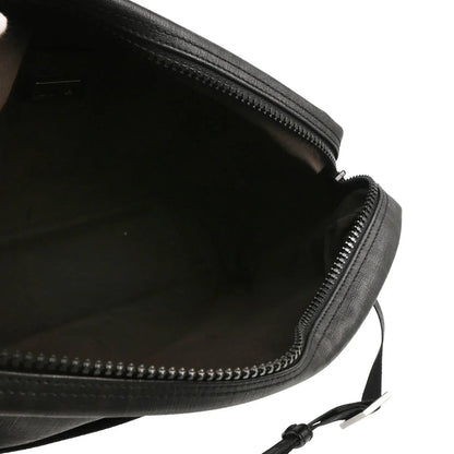 Fendi 2007 Black Zucca Messenger Bag