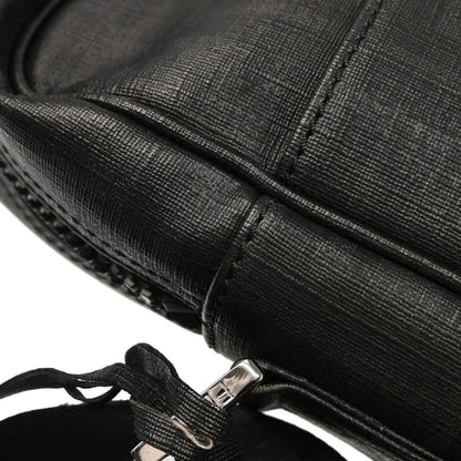 Fendi 2007 Black Zucca Messenger Bag