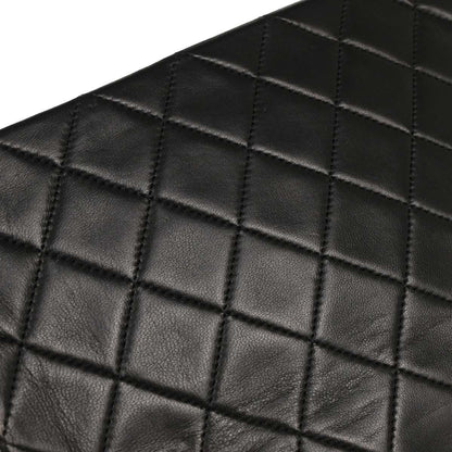 Chanel 1989-1991 Black Lambskin Classic Square Flap Shoulder Bag