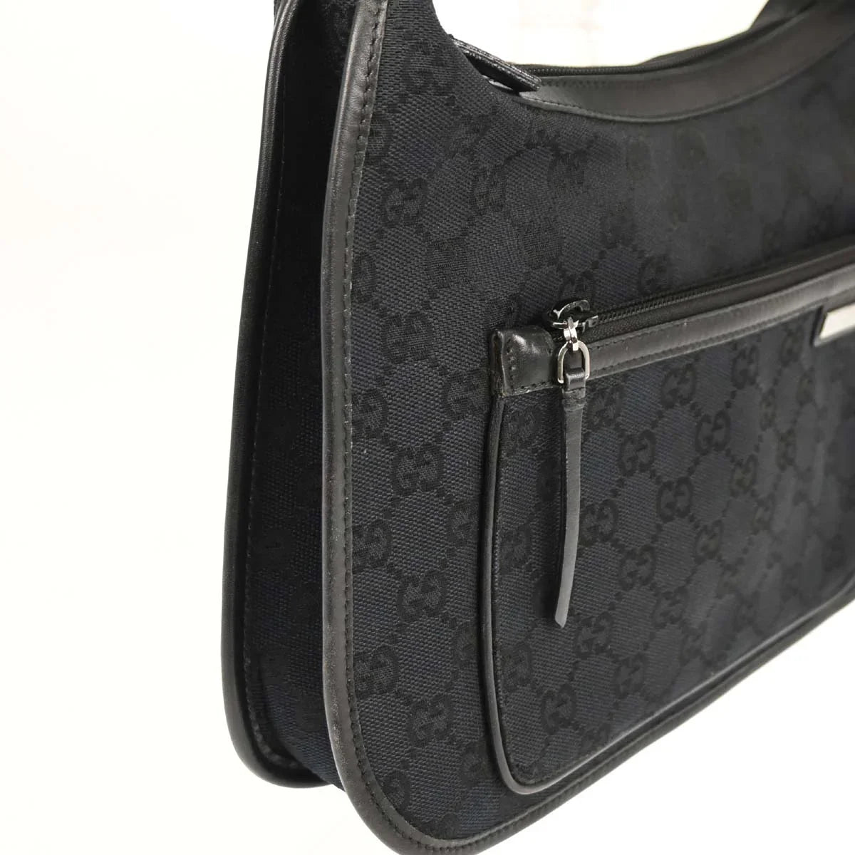 Gucci Black GG Hobo Handbag