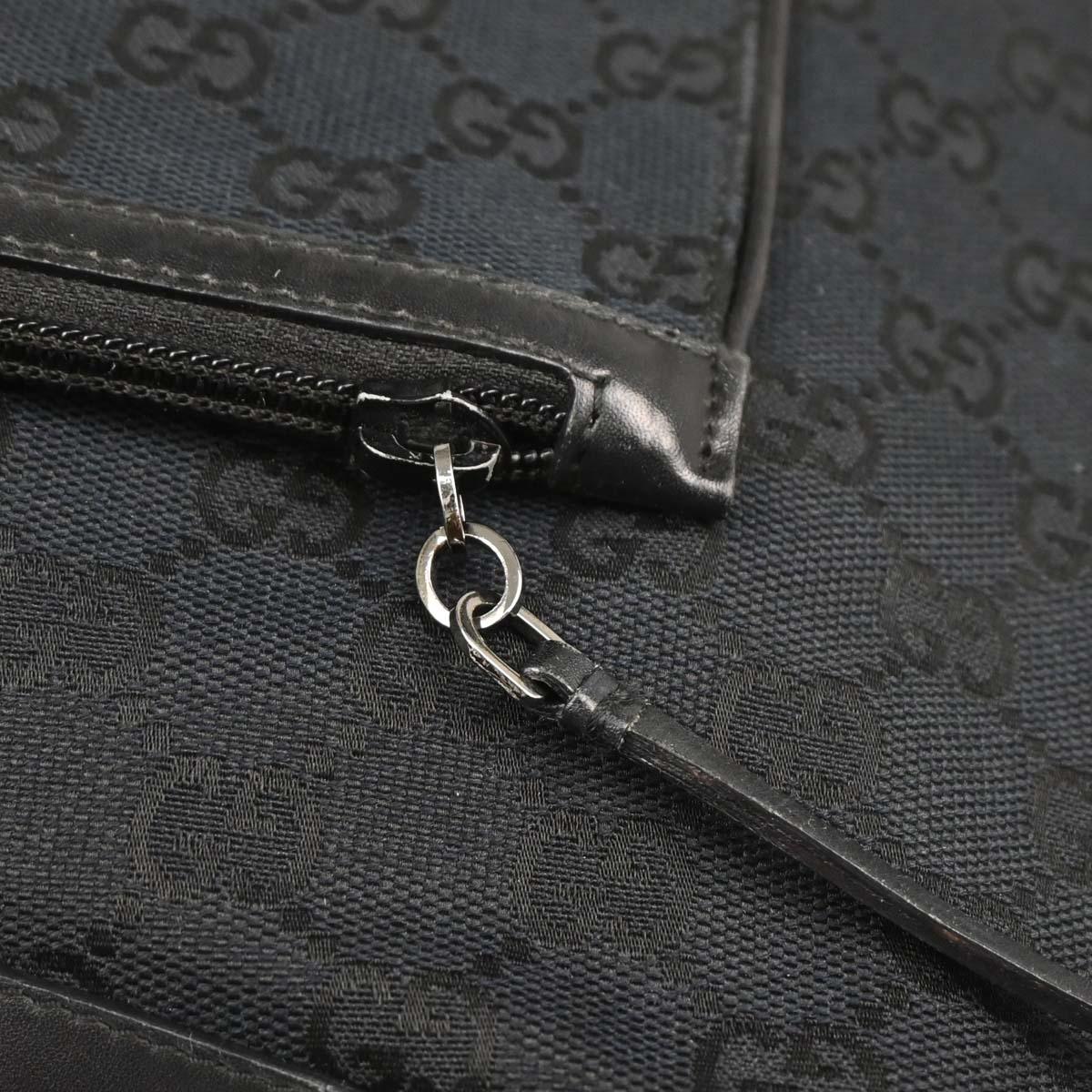 Gucci Black GG Hobo Handbag