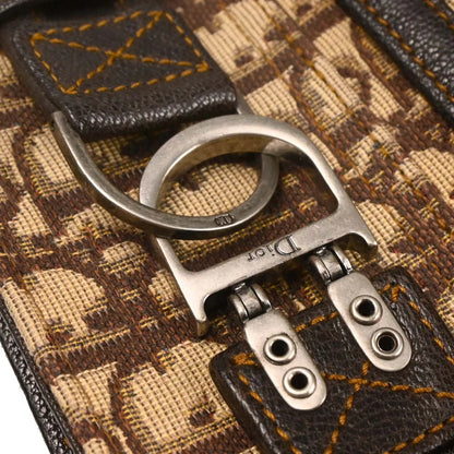 Christian Dior Brown Canvas Trotter Handbag