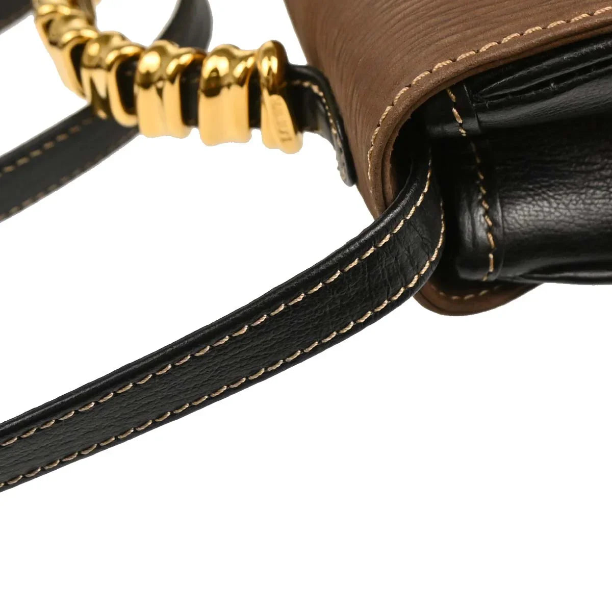Loewe Black Brown Leather Velazquez 2way Shoulder Handbag