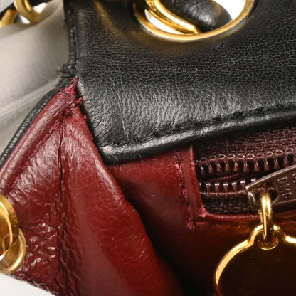 Chanel 1989-1991 Black Lambskin Mini Classic Square Flap Shoulder Bag