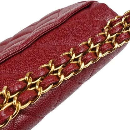 Chanel 1994-1996 Bordeaux Caviar Handbag