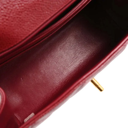 Chanel 1994-1996 Bordeaux Caviar Handbag