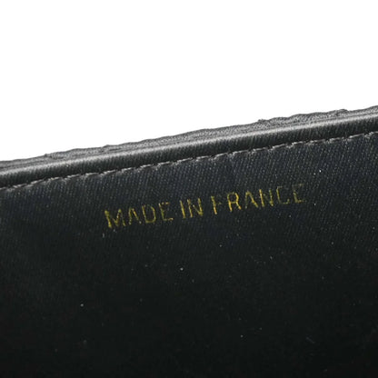 Chanel 1989-1991 Black Satin Mini Classic Square Flap Shoulder Bag