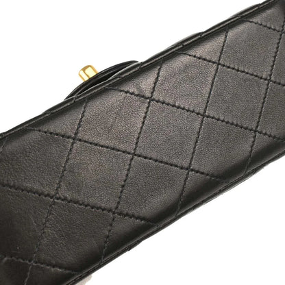 Chanel 1997-1999 Black Lambskin Mini Classic Square Flap Shoulder Bag