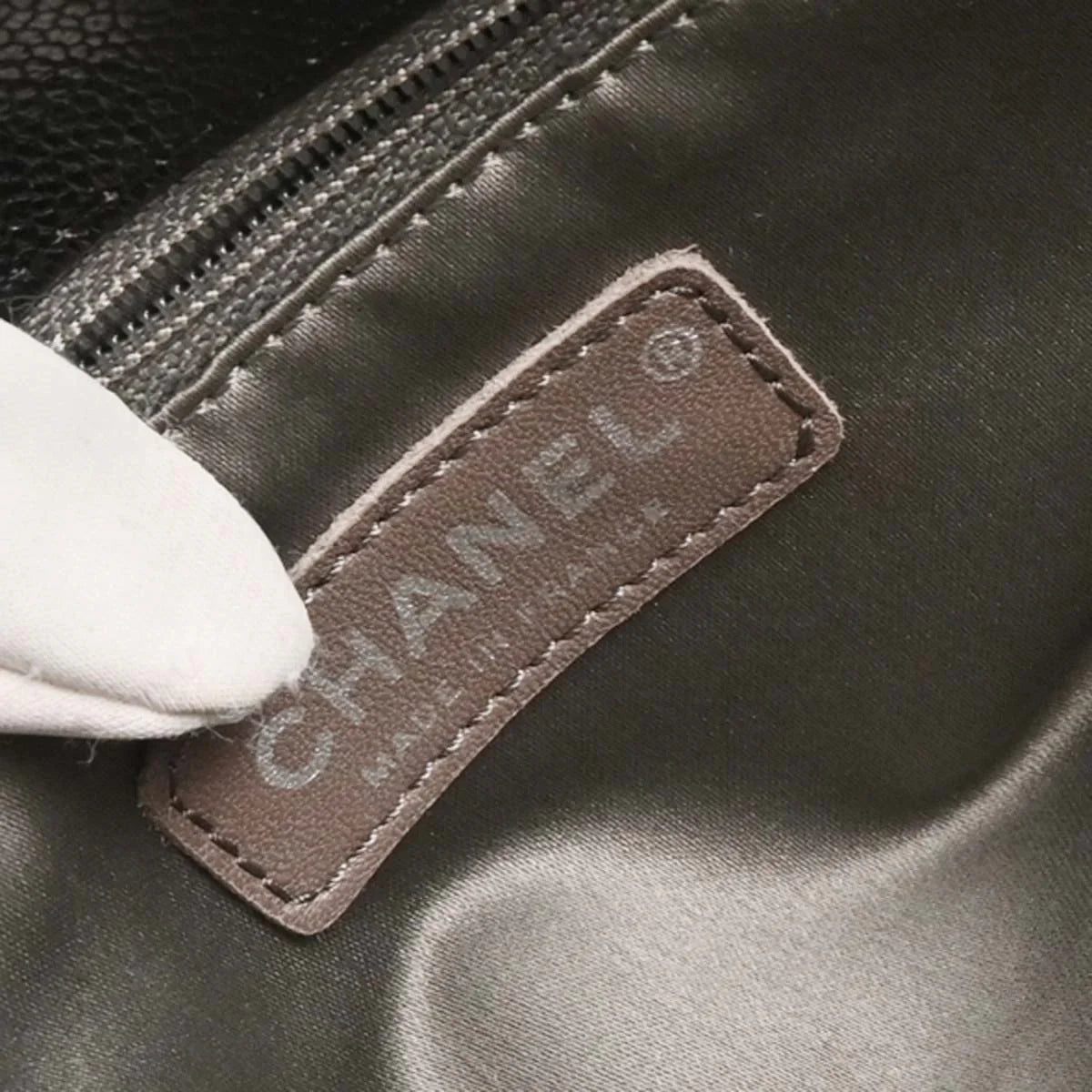 Chanel 2006-2008 Black Caviar Handbag