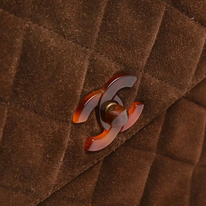 Chanel 1997-1999 Brown Suede Handbag