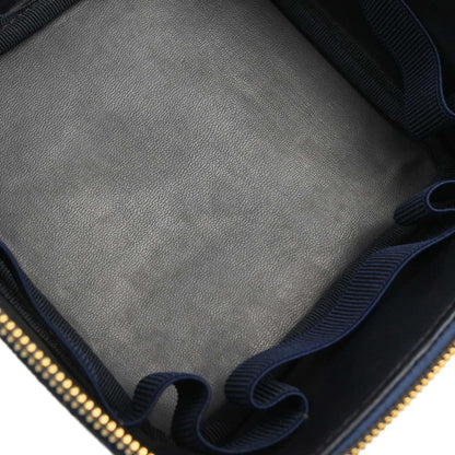 Chanel 1996-1997 Blue Denim Vanity Handbag