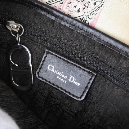 Christian Dior Multicolor Satin Saddle Handbag