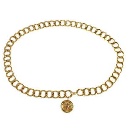 Chanel Chain Belt Medallion Gold Small Good