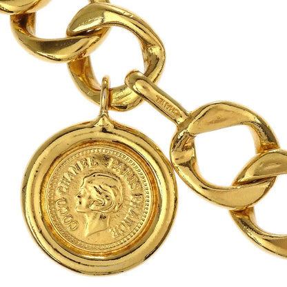 Chanel Chain Belt Medallion Gold Small Good