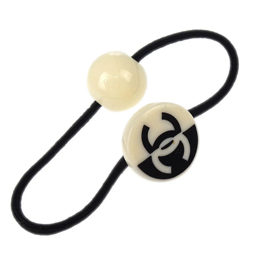 Chanel Hair Band Hair Accessories Black 05P