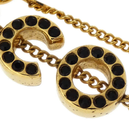 Chanel COCO Chain Bracelet Gold Rhinestone 01A