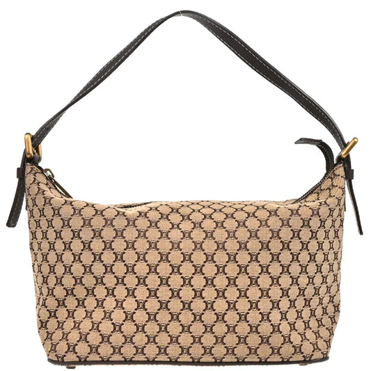 Celine Beige Canvas Macadam Handbag