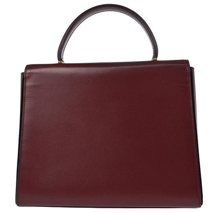 Cartier Bordeaux Leather Must de Cartier Handbag