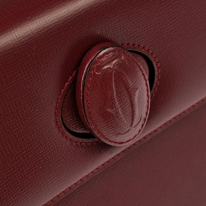 Cartier Bordeaux Leather Must de Cartier Handbag
