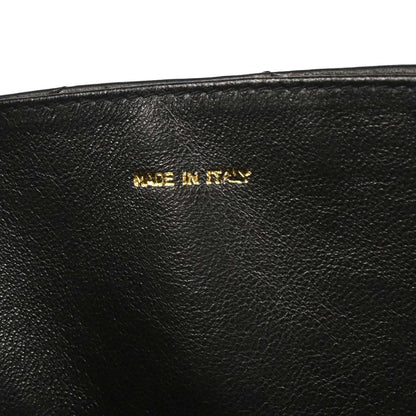 Chanel 1986-1988 Black Lambskin Top Handle Handbag