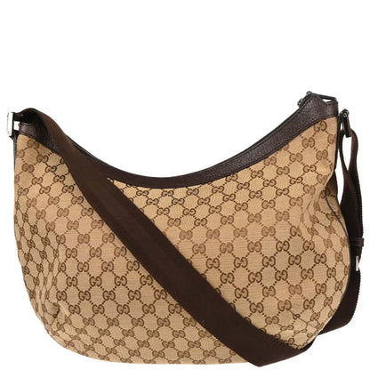 Gucci Beige Canvas GG Hobo Shoulder Bag