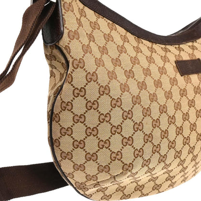 Gucci Beige Canvas GG Hobo Shoulder Bag
