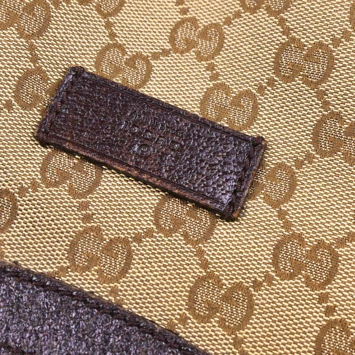 Gucci Beige Canvas GG Hobo Shoulder Bag