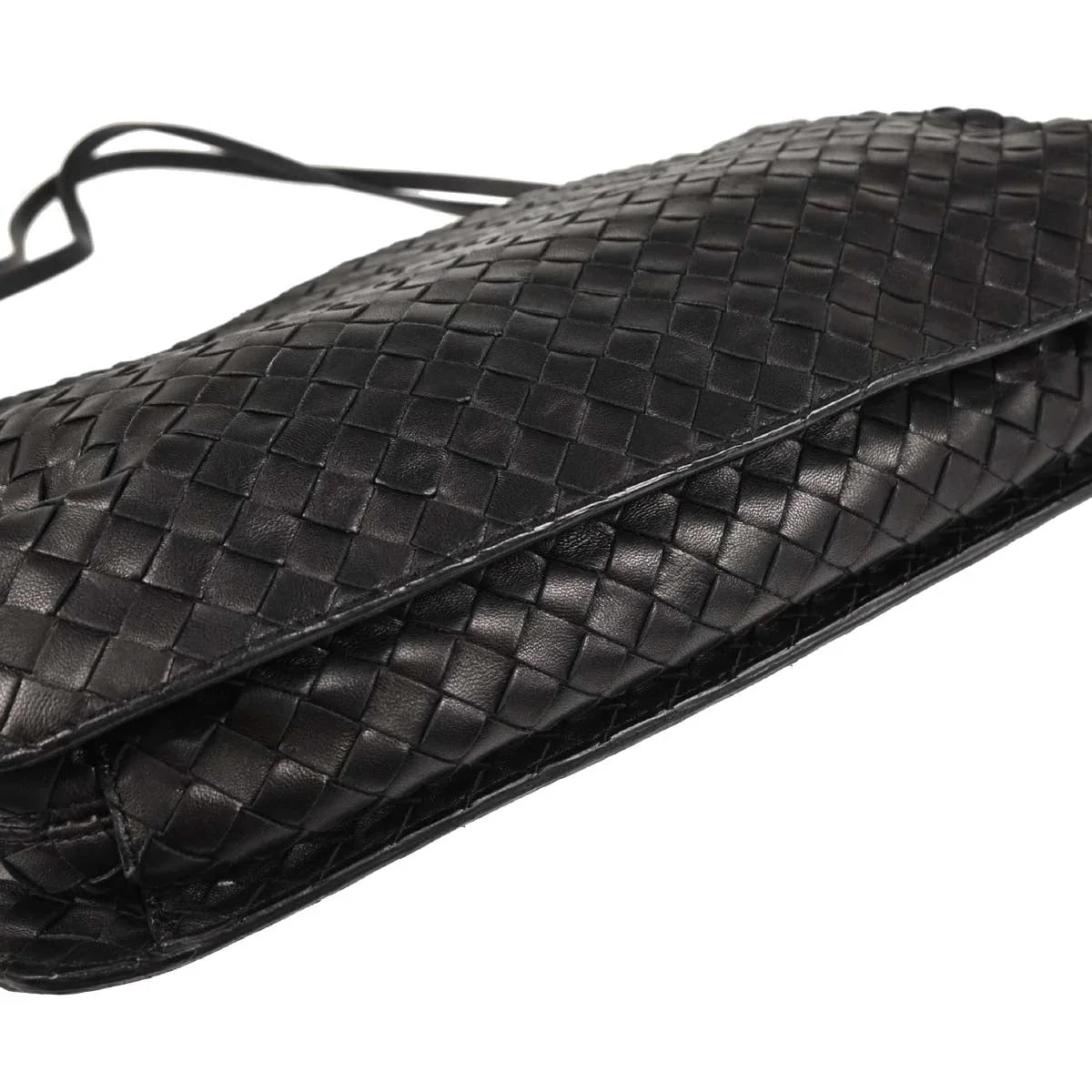 Bottega Veneta Black Intrecciato Handbag