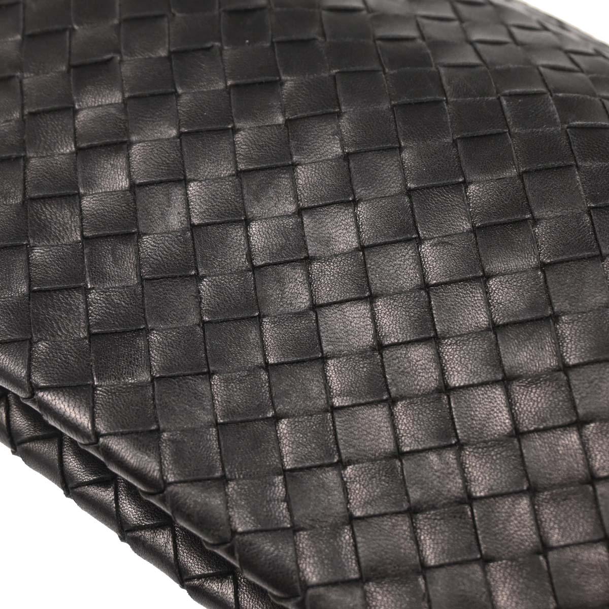 Bottega Veneta Black Intrecciato Handbag