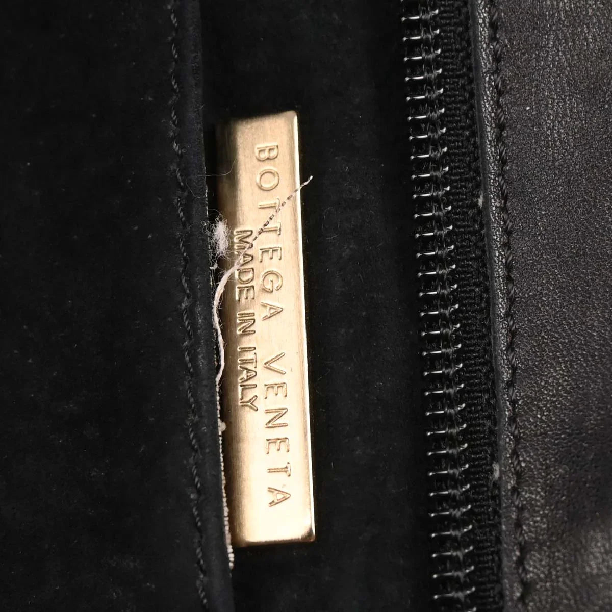 Bottega Veneta Black Intrecciato Handbag