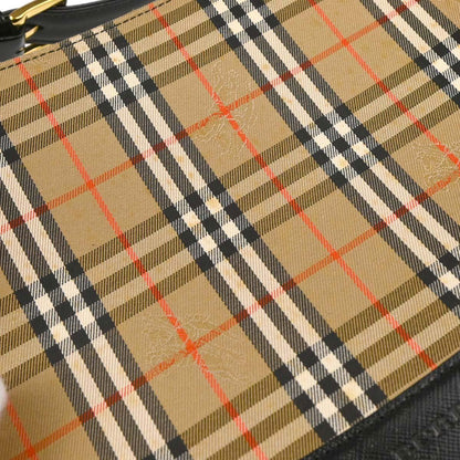 Burberry Beige Canvas House Check Tote Handbag