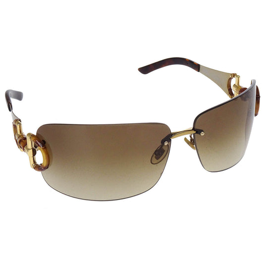 Gucci Sunglasses Eyewear Brown Bamboo Small Good