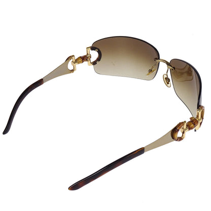 Gucci Sunglasses Eyewear Brown Bamboo Small Good
