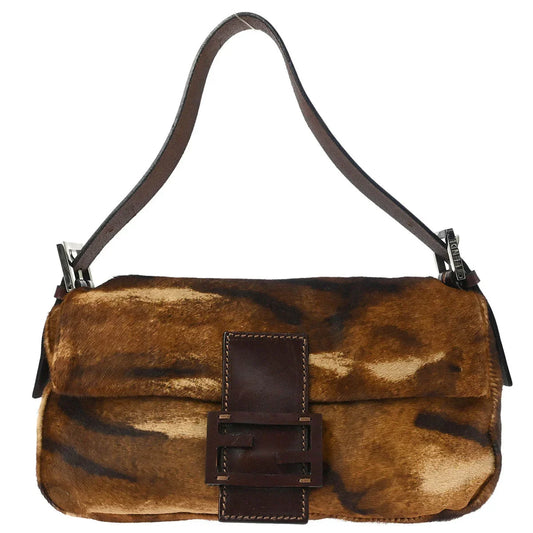 Fendi * 2001 Pony Hair Baguette Handbag