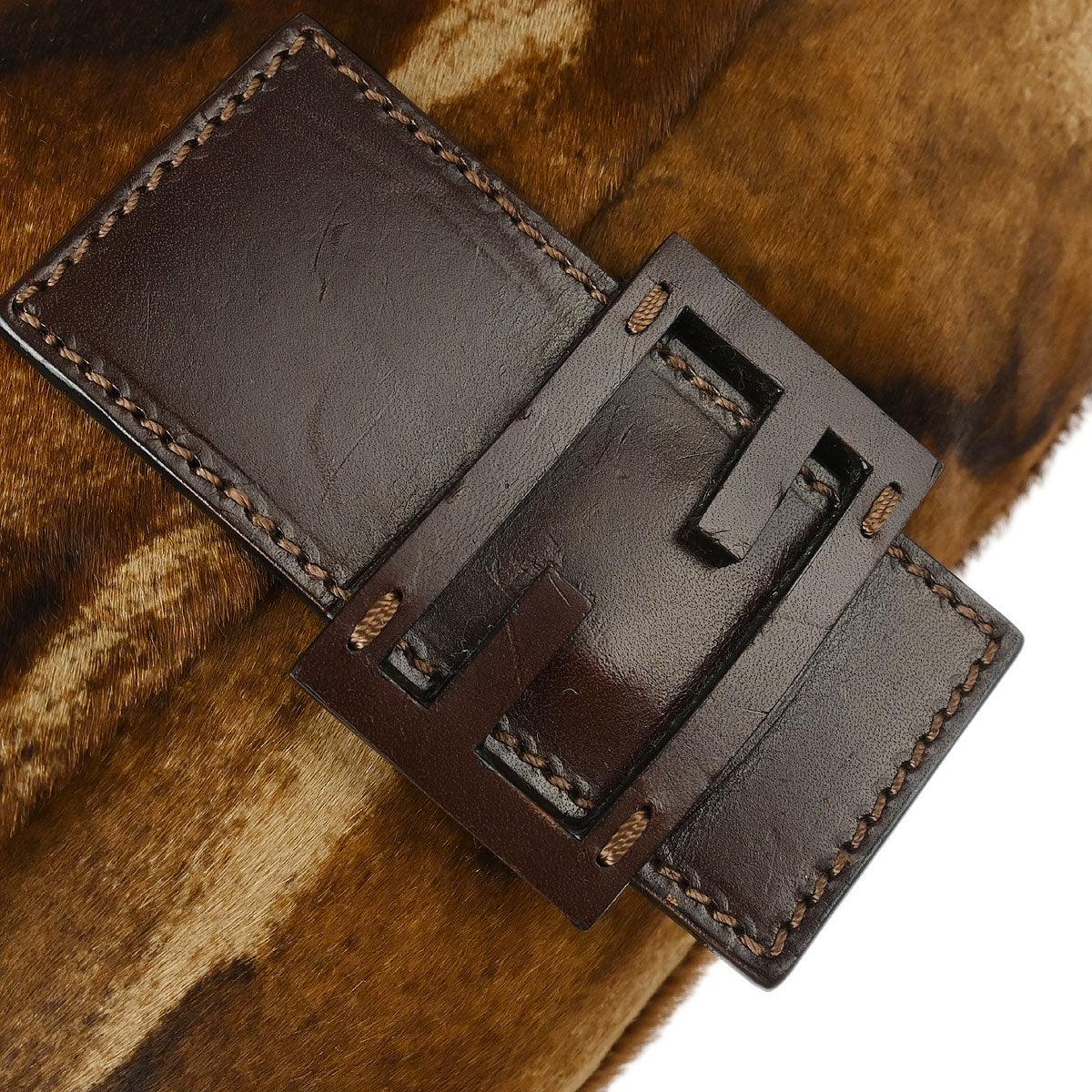 Fendi * 2001 Pony Hair Baguette Handbag