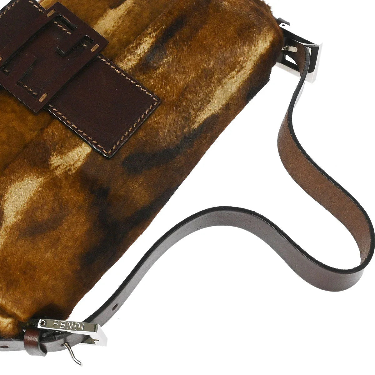 Fendi * 2001 Pony Hair Baguette Handbag