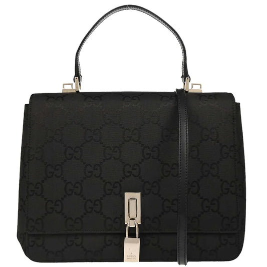 Gucci Black GG 2way Shoulder Handbag