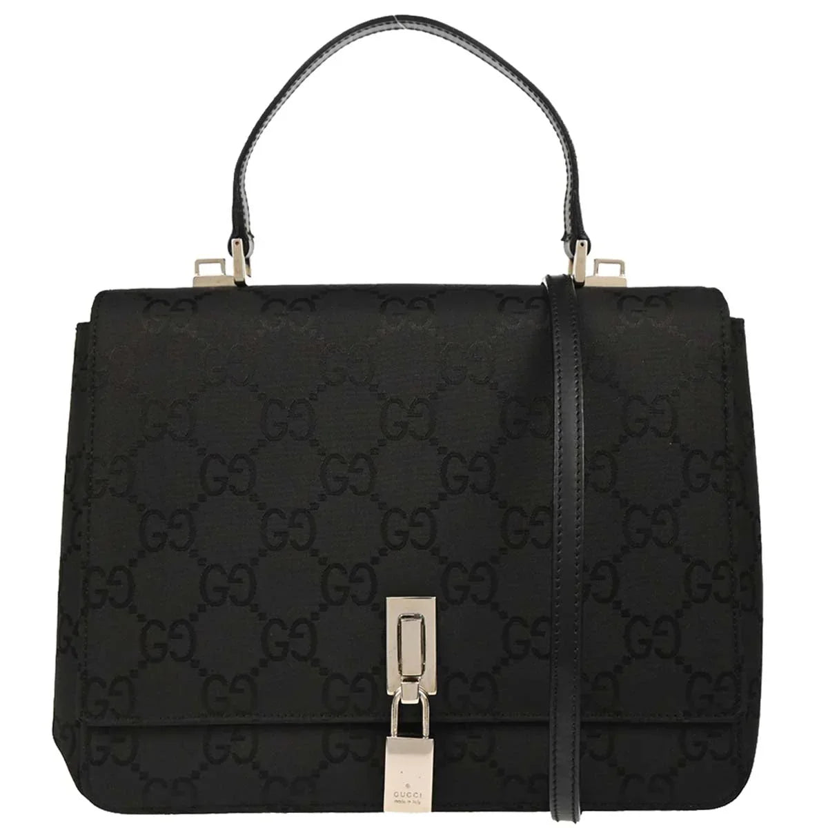 Gucci Black GG 2way Shoulder Handbag