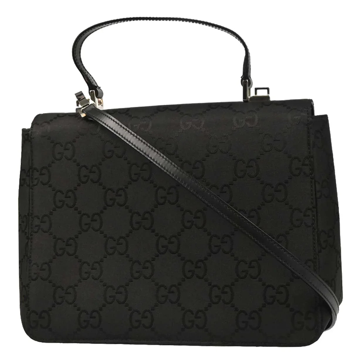 Gucci Black GG 2way Shoulder Handbag
