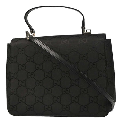 Gucci Black GG 2way Shoulder Handbag