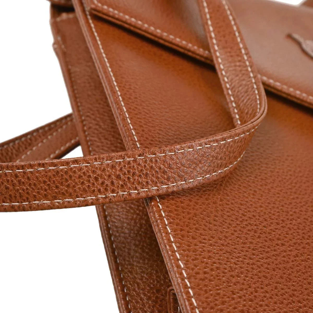 Yves Saint Laurent Brown Leather Shoulder Bag