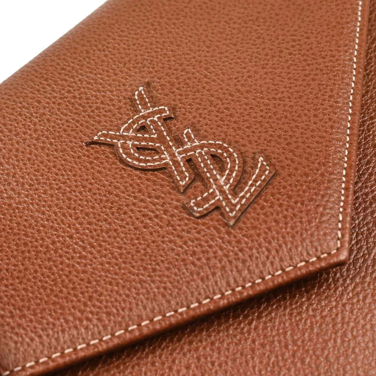 Yves Saint Laurent Brown Leather Shoulder Bag