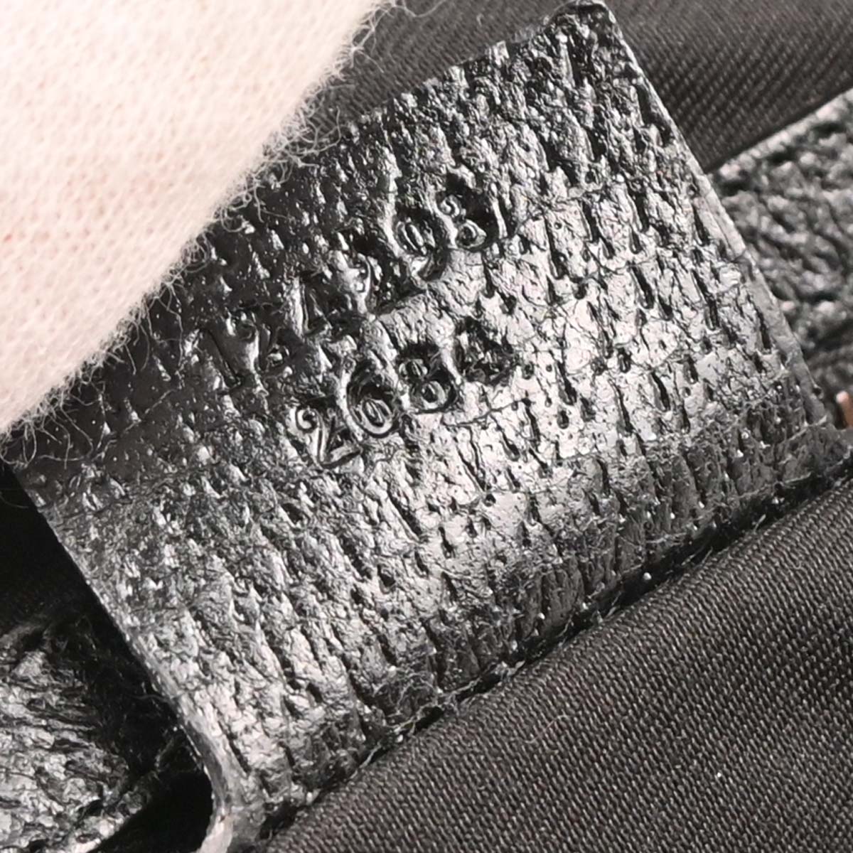 Gucci Black Canvas Bamboo GG Handbag