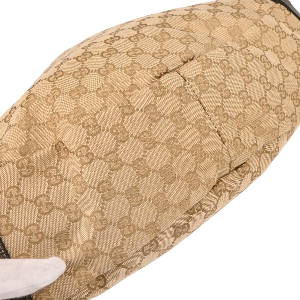 Gucci Beige Canvas GG Handbag