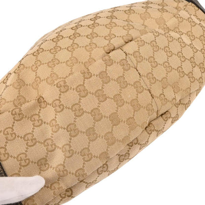 Gucci Beige Canvas GG Handbag