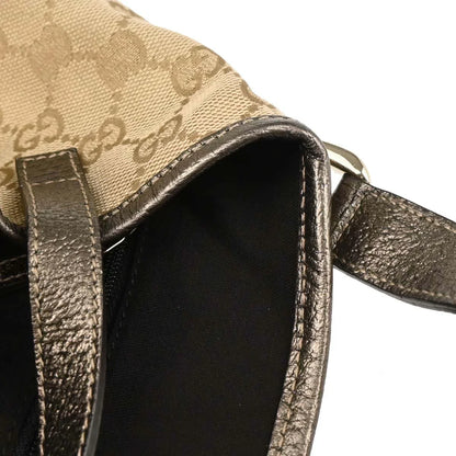 Gucci Beige Canvas GG Handbag