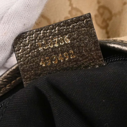 Gucci Beige Canvas GG Handbag