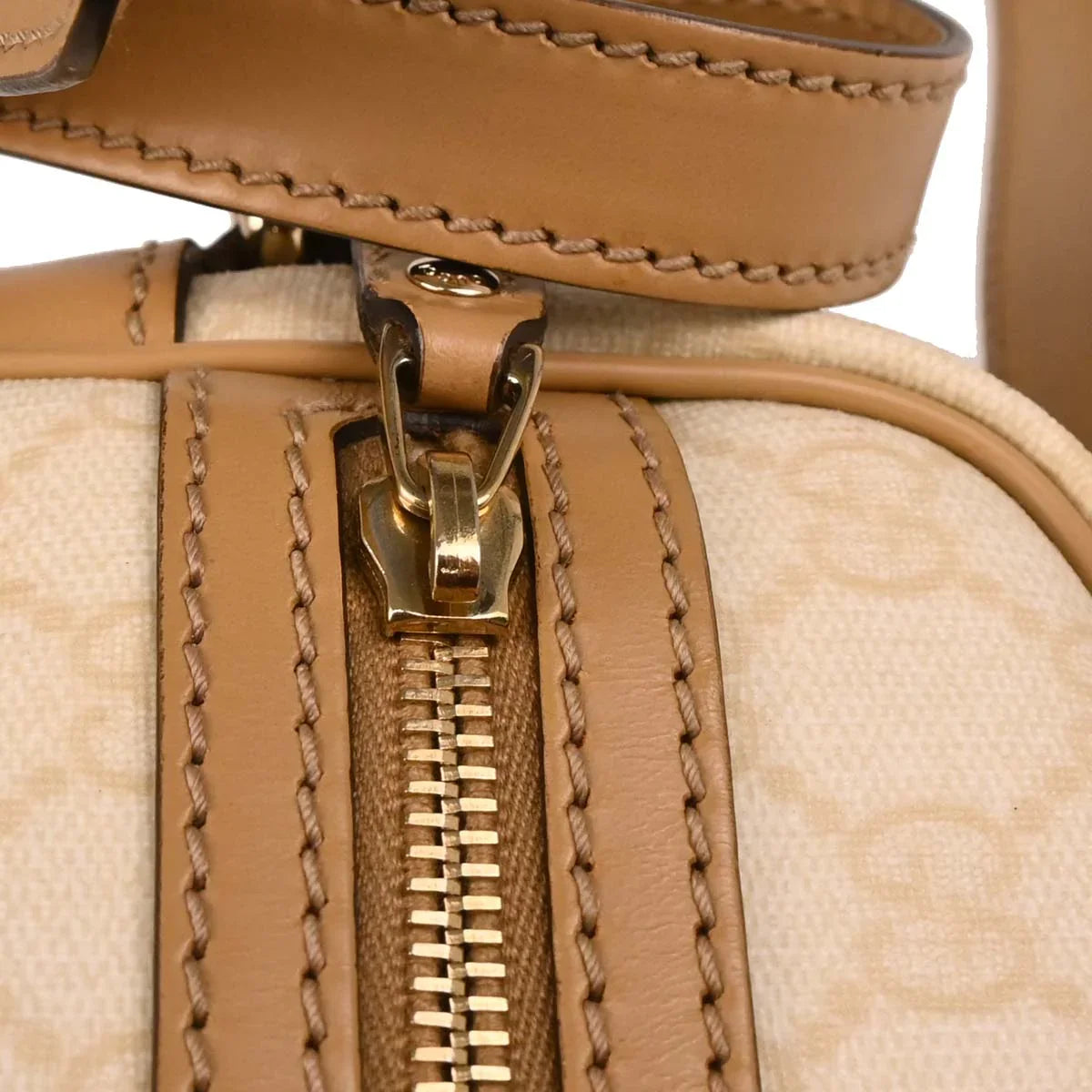 Gucci White PVC GG Shoulder Bag