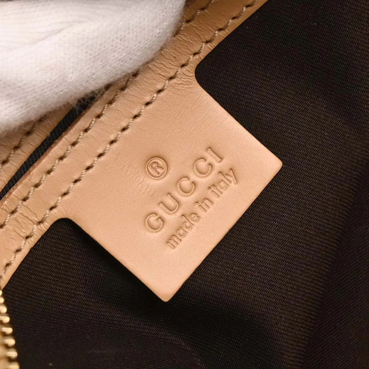 Gucci White PVC GG Shoulder Bag